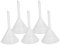 OUNONA 60ml Embudo de Plástico para Laboratorio Cocina 5pcs