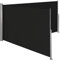 tectake® Tenda Frangivento Doppia Estensibile, Cassettone in Alluminio, Frangivista con Meccanismo Automatico, Protezione Solare e Privacy, Ideale per Balconi e Terrazzi, 200x600 cm - Nero