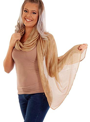 DOLCE ABBRACCIO by RiemTEX ® Schal Damen PRIMA DONNA Stola Tuch aus Wildseide in Bronze Braun Tücher in 31 Unifarben Halstücher Seidentuch Schals Damen Halstuch Seidenschal (Bronze)