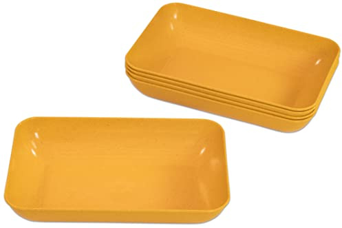 Betzold Materialschalen aus treeNside-Material, Set 5 Stück – Bastelschalen für Kita