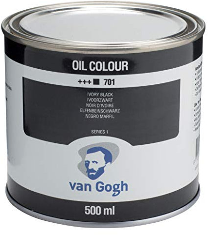 Van Gogh Ölfarbe, 500ml Dose, Elfenbeinschwarz 701
