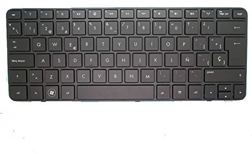RTDPART Teclado para Ordenador portátil HP DM1-3000 3105M con Marco Negro Negro español SP V110303AK1 626389-071 635318-071