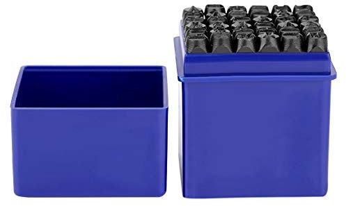 Dioche Schlagbuchstaben,36PCS 6mm Kohlenstoffstahl Anzahl/A-Z und 0-9 Schlagbuchstaben Zahlen und Buchstaben Punch Set für Metall Holz Leder