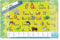 Idena 10450 - Schreibtischunterlage mit zwei Einstecktaschen, Lern ABC, ca. 58,5 x 38,5 cm groß, praktisches Zubehör für Kinder-, Jugend- und Arbeitszimmer