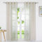 Joyswahl Voile Gardine in Ausbrenner Qualität mit edlem Ranken-Design transparenter Vorhang »Jessica« Unifarbiges Schals Wohnzimmer Fensterschal BxH 140x175cm Sand mit Ösen 1 Stück