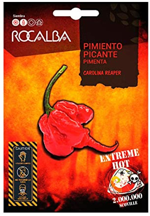 Semillas Pimiento Picante Carolina Reaper Rocalba