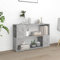 SKM Libreria Grigio Cemento 100x24x63 cm in Truciolato