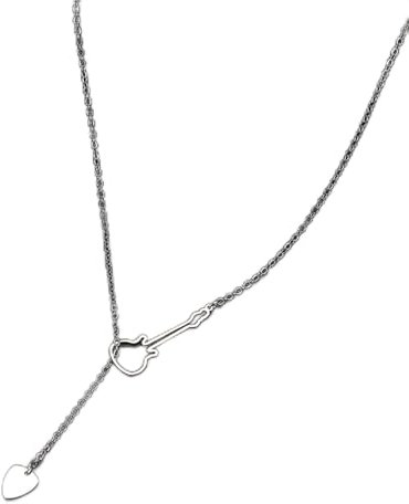 Anhänger Halsketten E-Gitarre Plektrum Musiker Hip Hop Anhänger Kette Halskette für Frauen Schmuck Party Männer