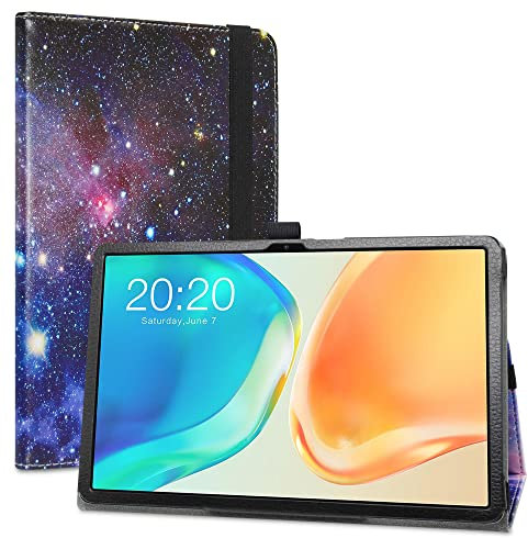 LiuShan Funda para TECLAST M40 Plus,Folio Soporte PU Cuero con Funda Caso para TECLAST M40 Plus/TECLAST P20S /TECLAST P30S /TECLAST P40HD 10.1 Pulgadas Tablet,Galaxy