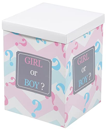 Toyvian Gender Reveal Party Box, Pacco a Sorpresa per Boy Or Girl, Decorazioni Baby Shower, Gender Reveal Party Fumogeni, Fumogeni Baby Shower