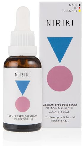 Bio Gesichtspflege Serum – Anti Aging Gesichtsöl – mit Fältchen mildernden Oliven-Squalanen – vegane Naturkosmetik aus deutscher Manufakturfertigung, bio-zertifiziert, 30ml