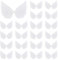 AHANDMAKER 50 Stücke Glitzer Engel Flügel Applikationen Patches, Weiß Nähen auf Patches Flügelform geprägte Applikationen Mini Engel Flügel Zubehör zum Nähen Ballkleid Kleidung Jean Hosen Schuhe Dekor