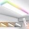 IEGLED LED Panel Deckenleuchte, 120x30cm Deckenlampe Flach Dimmbar RGB Backlight mit Fernbedienung, 40W Deckenpanel Lampe mit 4400lm, 3000K-6500K LED Panel für Wohnzimmer, Flur, Schlafzimmer, Weiß