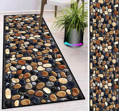 Ufamiluk Flur Teppich läufer 120x180cm wetterfest waschbar rutschfest klein groß Bad teppiche Set für Flur draußen Balkon küche Wohnzimmer ColorM