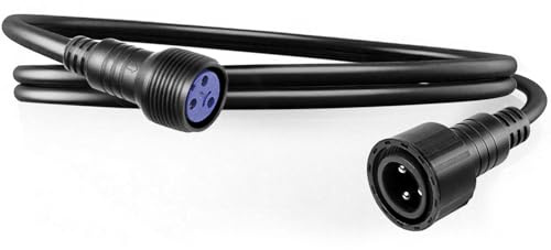 Câble d'alimentation étanche, câble d'extension d'alimentation de connecteur étanche à 3 Broches, Cordon d'alimentation extérieur de lumière IP65 de 1 m 2.5mm2 pour la Sortie du connecteur Powercon