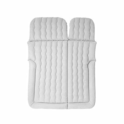lalaleny Auto Luftmatratze SUV Aufblasbare Matratze Camping Aufblasbare Bett mit 2 Kissen und Pumpe Auto Bett Für Camping Reisen Hinterhof Strand Outdoor Aktivitäten (Grau)