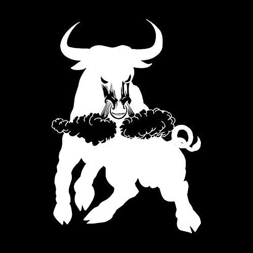 ROPEME 14,1 * 20CM Lustige Große Nasenlöcher Bull Vinyl Auto Aufkleber Klassische Auto Styling Reflektierende Aufkleber