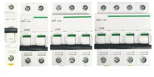 GSCLZ Disjoncteur 16a Disjoncteur Interrupteur d'air IC65N C25 1P + N C20A 2P 3P C25A 3P C63A 4P 1A 2A 4A 6A 10A 16A 20A 25A 32A 40A 50A 63A Fusible 16a(1P,2A)