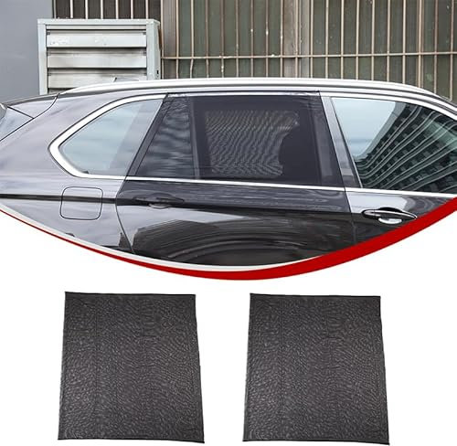2 Stück Sonnenblende Auto Netz Sonnenschutz UV Schutz,Sonnenschutzrollo Autoscheiben Heckscheibe Seitefenster Netz XL Größe Außenzubehör