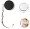 2PCS Handbag Hook for Table, Foldable Round Purse Hook Portable Table Bag Holder Folding Section Storage Lightweight Handbag Table Hanger for Table Desk Restaurant Office Convenient Bag Storage (SetB)