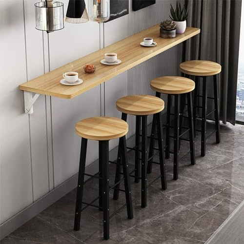 Wandmontierter Esstisch, Wandtisch für Küche, Hängeschrank, Küchen-Bartisch, Wand-Küchentisch, Wand-Esstisch, Wand-Bartisch, Klapptisch, zusammenklappbarer Küchenwandaufhängung