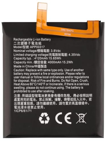 Duotipa 4000mAh Neu Ersatzakku APP00317 Kompatibel mit CAT S62 Pro akku mit Reparatur Werkzeugsatz