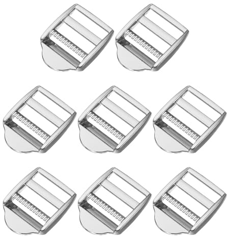 PATIKIL Ladder Lock Buckle Slider, Zinc Alloy Adjustable Webbing Strap Release Buckle Belt Tri-Glide for Sewing DIY