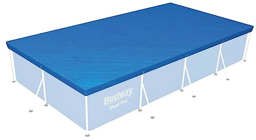 Flowclear - Telo di copertura per piscina, 400 x 211 cm, robusto e resistente ai raggi UV, protegge da sporco e foglie, ideale per giardino e terrazza