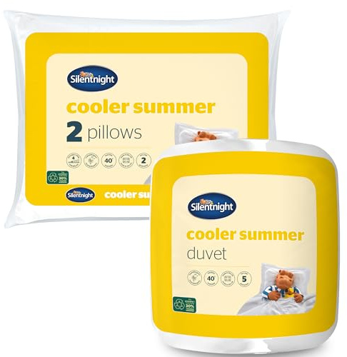 Silentnight Cooler Summer 4.5 Tog Duvet & Pillow (Duvet & Pillow, Single)