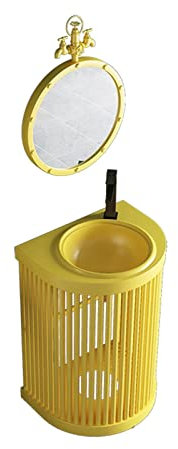 Badezimmermöbel-Set, Retro-Waschbecken und Waschtisch, Industrie-Einheit (C1) (D1)