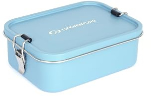 Lifeventure Stainless Steel Lunch Box; Mess Tin Container for Food, Ice Blue