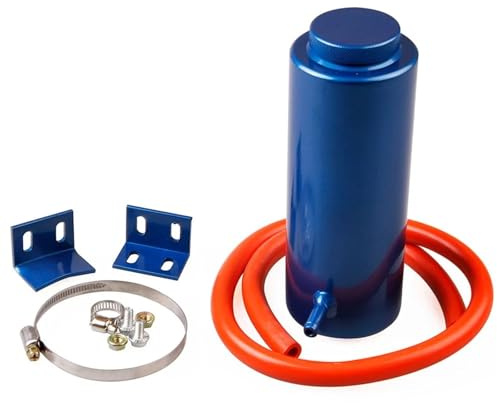 Tanque Expansión Refrigerante Depósito De Refrigerante Universal Para Radiador Coche 800 Ml Con Expansión Rebosadero Aceite Botella Refrigeración(Blue)
