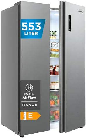 Comfee' 553L Frigo Américain, Frigo Congelateur Combiné, No Frost, Blanc [Classe énergétique E]