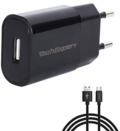 Kit Chargeur Compatible Galaxy Tab Pro 10.1 T520 Galaxy Tab 3 Galaxy Tab 4 Galaxy Tab S et Toutes Les tablettes Samsung avec Port Micro USB 2.0 Noir