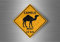 Akachafactory Aufkleber Sticker Auto Sign Achtung australien straÃŸenschild Kamel