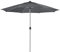 Doppler Active KURBEL – Runder Kurbel Marktschirm mit großem Schirmdach – Regenabweisend – ca. 380 cm – Anthrazit