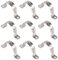 Keadic 30Pcs 2 M50 Two Hole Strap U Bracket Tube Strap Tension Clips Stainless Steel Heavy Duty Rigid Pipe Strap Clamp, for Pipe Fixing on Various Surfaces