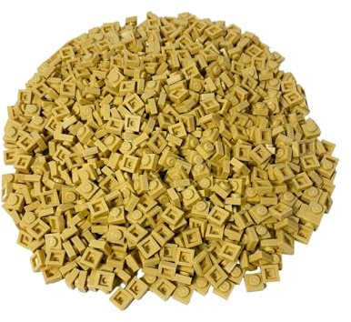Lego City Classic Basic Kreativ-Set - 1x1 Platten in sanftem Beige - 200 Stück | Mini-Bausteine für Großartige Bauideen