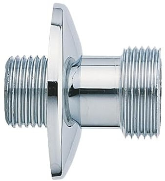 2 Raccords de Robinetterie Droit avec Rosace Mâle 15x21 - Mâle 20x27 NOYON & THIEBAULT