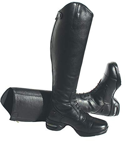 Rhinegold Riding Boot Elite Siena-Stivaletti da Equitazione 3(36), Unisex-Adulto, Nero, Size 3 (EU36) -Calf 0