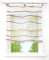 Voile Raffrollo mit Wellen Druck Design Rollos Schlaufen Transparent Vorhang (BxH 80x140cm, Bunt Sand mit Schlaufen)