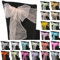 Trimming Shop 100pcs Rose Gold Organza Sashes for Chairs Wider Sash Fuller Bow Chair Cover Bow Sashes for Wedding, Birthday, Reception, Anniversary Party Decoration, 17x280cm