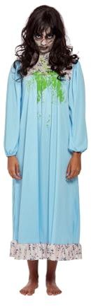 Smiffys Besessenes Mädchenkostüm, Blau, Kleid Halloween