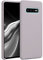 kwmobile Hülle kompatibel mit Samsung Galaxy S10 Plus / S10+ Hülle - Silikon Handy Case - Handyhülle weiche Oberfläche - kabelloses Laden - Purple Cloud