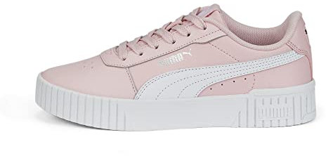 PUMA Fille Carina 2.0 Jr Baskets,Almond Blossom Puma White Puma Silver,38 EU