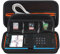 Elonbo Tragetasche für Texas Instruments TI-Nspire CX II CAS/CX II/CX/CX CAS Farbgrafikrechner, zusätzliche Reißverschlusstasche passt zum Ladekabel, Ladegerät, Handbuch, schwarz