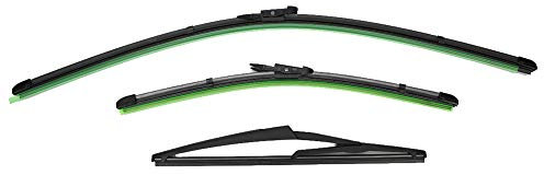 Yctze Wischerblatt, 3pcs Windschutzscheibe Scheibenwischerblatt Vorne und Hinten, Ersatz für Fiat Grande Punto 199 Hatch, ABS-Material, Hochwertig, Wasseransammlung verhindern, Einfache Installation