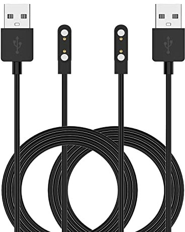 RuenTech 2 Stück Ladekabel Kompatibel mit Xplora XGO2, Magnetisches USB-Ladekabel Ersatz Ladegerät Charging Kabel Ladestation für Xplora XGO2 schwarz