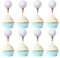 Gyufise 36 Stück Golf-Cupcake-Topper, Sport-Golfball, Cupcake-Plektren, Golf-Geburtstagskuchen-Dekorationen, Babyparty, Golf, Sportspieler, Thema, Geburtstagsparty, Kuchendekoration