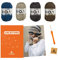 myboshi Häkelset Mütze Izu und Schal Settsu, Häkelset für Anfänger, inkl. No.1 Wolle, Nadel und Anleitung, für Mütze und Schal, Häkelpaket, 30% Merinowolle Marine mit Häkelnadel